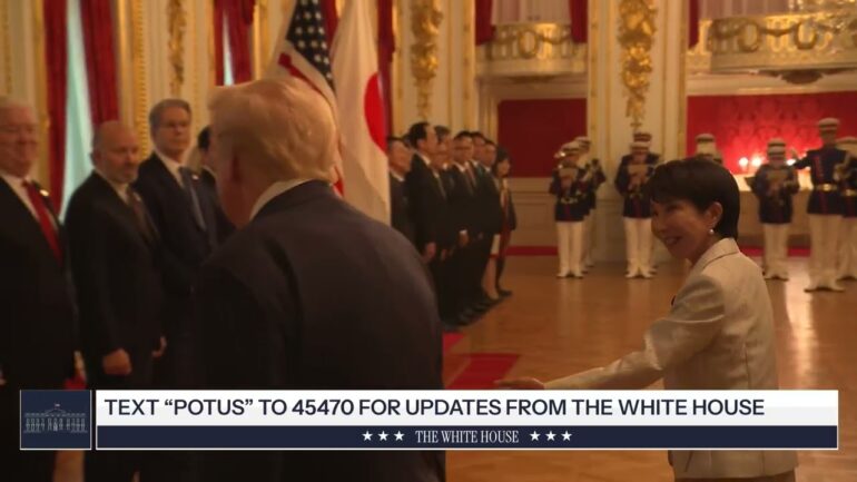 President Trump Participates in a Welcome Ceremony with Honor Guard