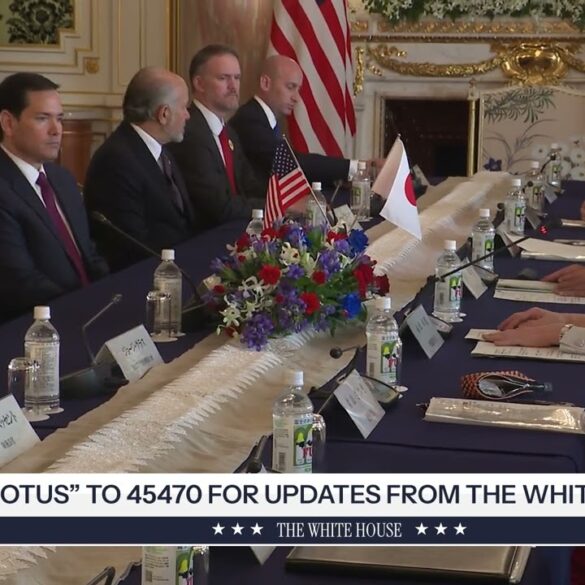 President Trump Participates in an Extended Bilateral Meeting with the Prime Minister of Japan