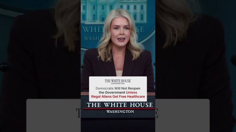 Press Sec Briefing - Dems are Keeping the Gov Shutdown for Free Healthcare to Illegal Aliens