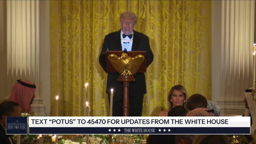 President Trump and the First Lady Participate in a Dinner with the Crown Prince of Saudi Arabia