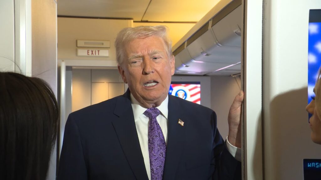 President Trump Gaggles with Press on Air Force One, Nov. 30, 2025