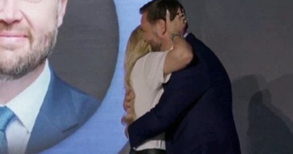 Erika Kirk Responds to Criticism Over Her Viral Hug With Vice President JD Vance * 100PercentFedUp.com * by Anthony