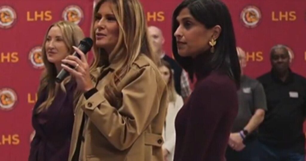 First Lady Melania Trump And Second Lady Usha Vance Visit Marines To Deliver Thanksgiving Care Packages * 100PercentFedUp.com * by Andi