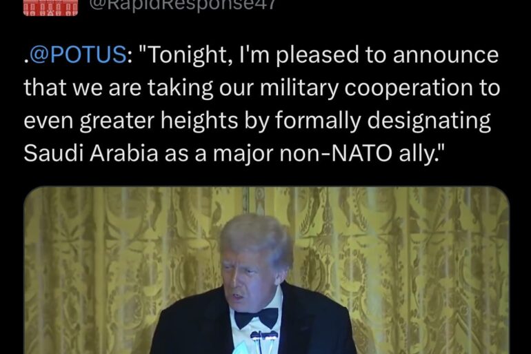 Middle Eastern Nation Designated As "Major Non-NATO Ally," President Trump Announces * 100PercentFedUp.com * by Danielle