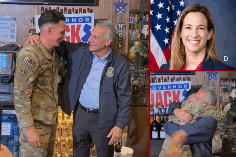 N.J. GOP gubernatorial hopeful Jack Ciattarelli’s Army Capt. son surprises him with visit on state’s election eve – One America News Network