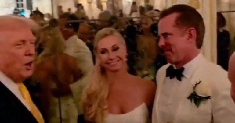 President Trump CRASHES Wedding Party at Mar-a-Lago * 100PercentFedUp.com * by Kaley