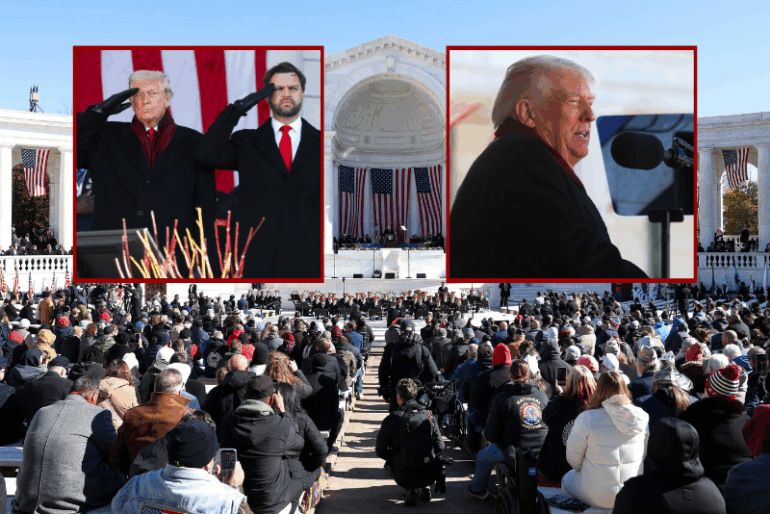 Trump celebrates Veterans Day, proclaims day will also now be known as ‘Victory Day for World War I’ in Arlington speech