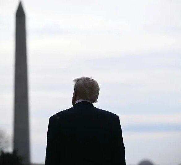 US President Donald Trump waits for the arrival of Crown Prince and Prime Minister of the Kingdom of Saudi Arabia Mohammed bin Salman on the South Lawn at the White House in Washington, DC on November 18, 2025. Saudi Crown Prince Mohammed bin Salman arrived at the White House to fanfare and a jet flyover Tuesday, in his first visit to the United States since the 2018 murder of journalist Jamal Khashoggi. (Photo by Brendan SMIALOWSKI / AFP) (Photo by BRENDAN SMIALOWSKI/AFP via Getty Images)