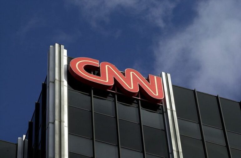 384757 02: The Cable News Network (CNN) logo adorns the top of CNN's offices on the Sunset Strip, January 24, 2000 in Hollywood, CA. CNN was hit with job cuts earlier this week after CNN's parent company, Time-Warner, Inc., completed its merger with America Online, Inc. (Photo by David McNew/Newsmakers)
