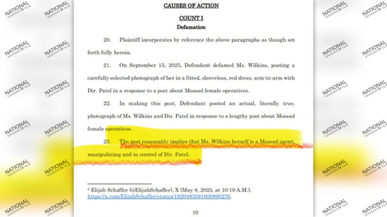 Politics: alexis wilkins files $5 million defamation suit against elijah