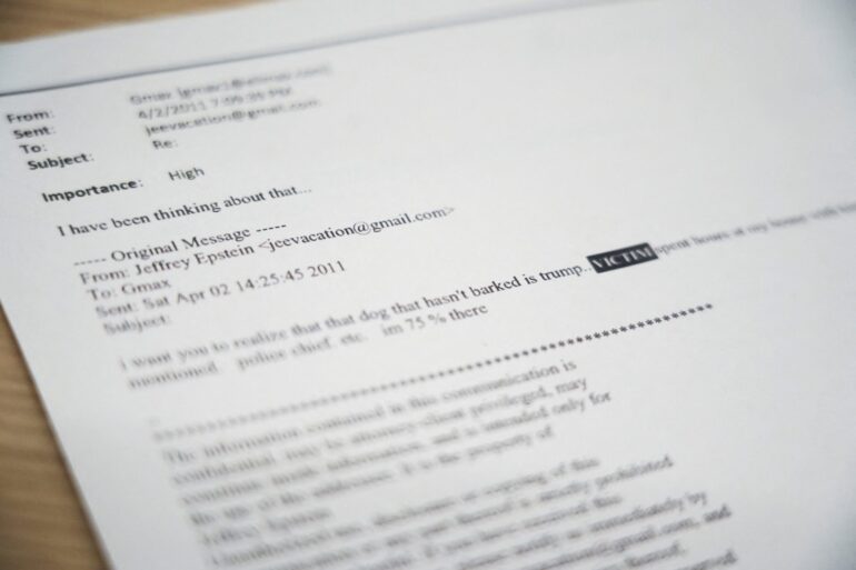 Politics: democrats' epstein email release: letters