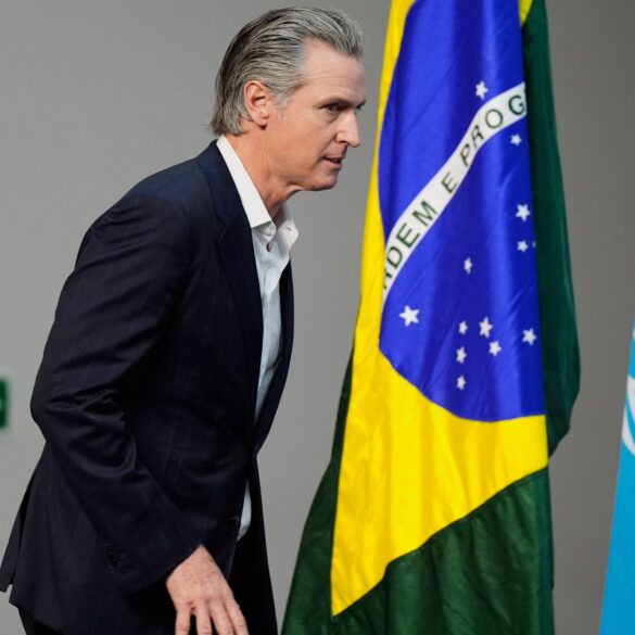 Politics: gavin newsom preens in brazil — while california drowns
