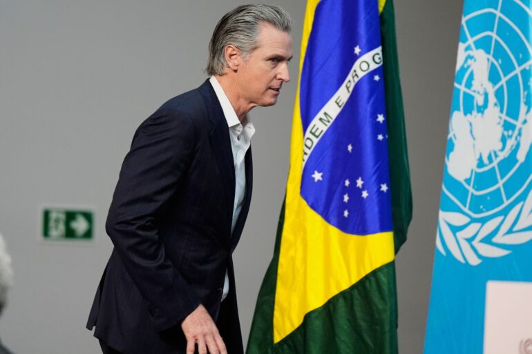 Politics: gavin newsom preens in brazil — while california drowns