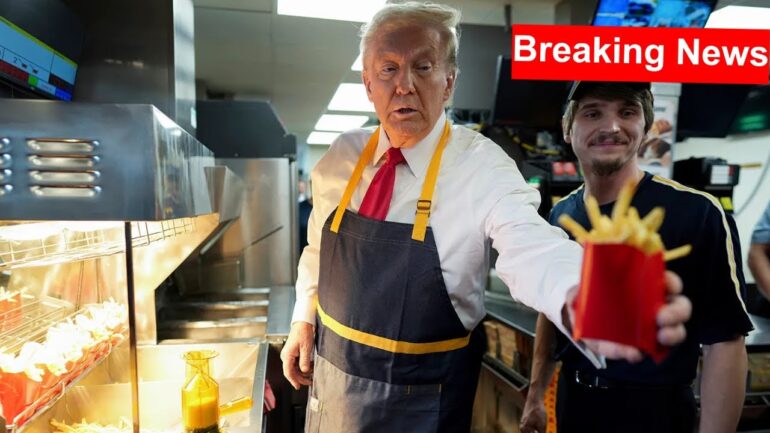 MUST WATCH: Former Fry Cook Trump Speaks at McDonalds Event in DC!