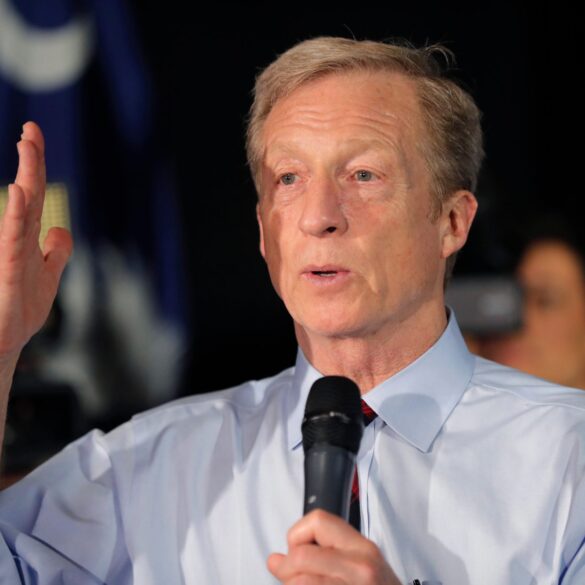 Politics: tom steyer: the cali billionaire running from his own