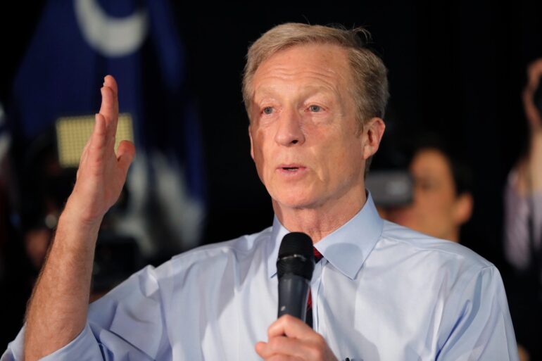 Politics: tom steyer: the cali billionaire running from his own
