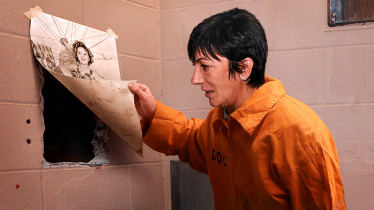 Satire news: ghislaine maxwell conceals escape tunnel behind pinup poster