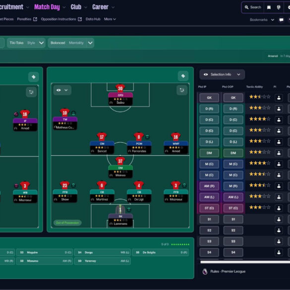 A screenshot from Football Manager 26