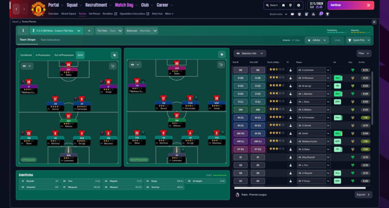 A screenshot from Football Manager 26