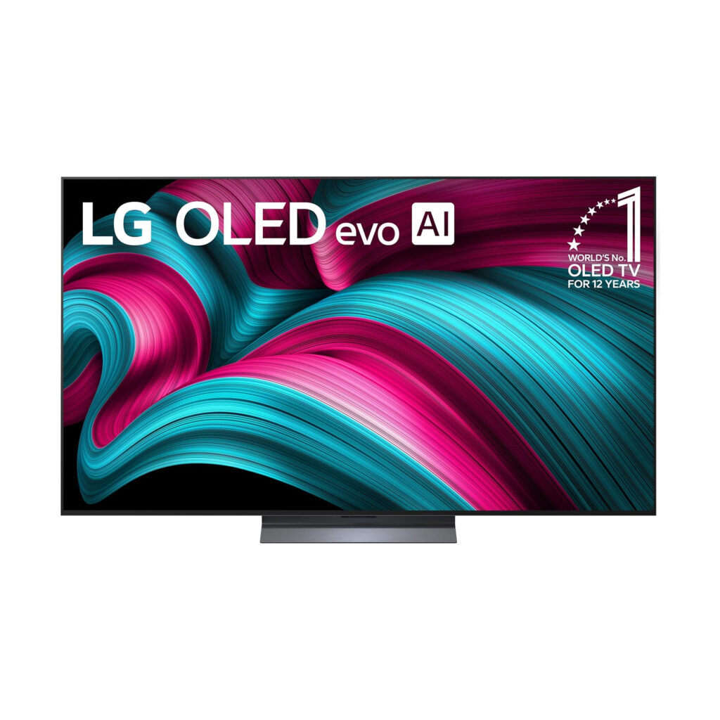The LG C5 OLED TV on a white background