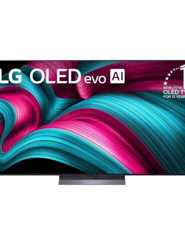 The LG C5 OLED TV on a white background