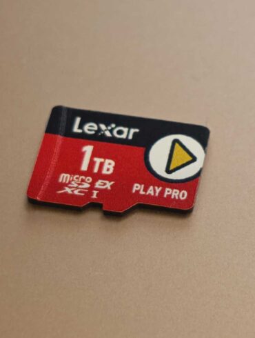 The Lexar Play Pro microSD Express Card.