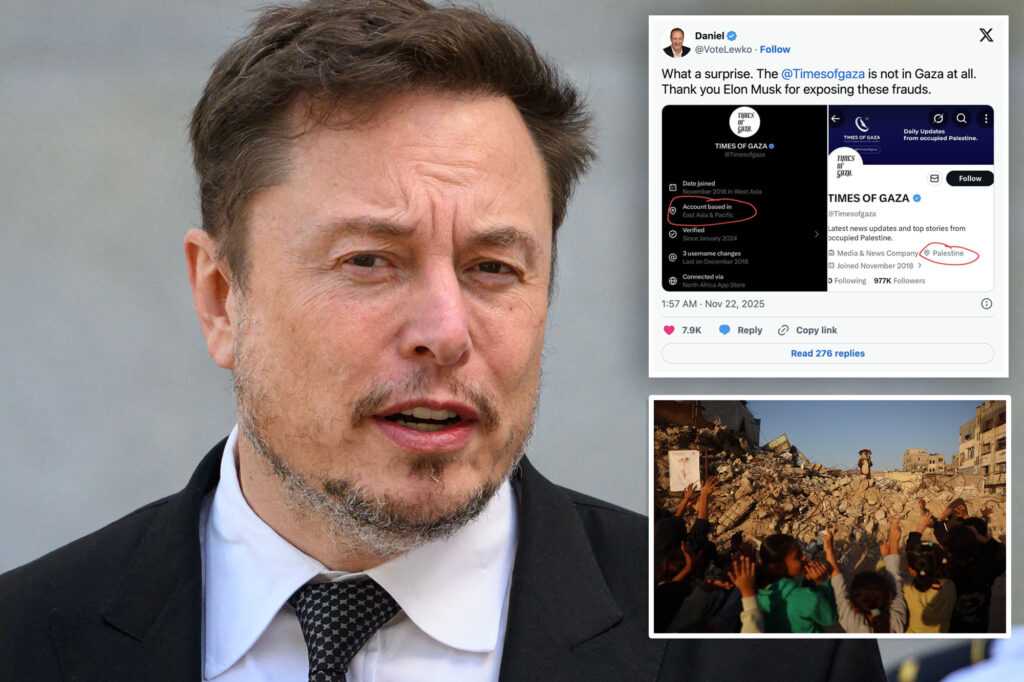 Science & tech: new x location tool exposes fake gaza