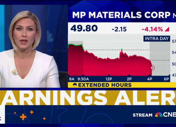 MP Materials' shares slide in overtime on quarterly revenue miss