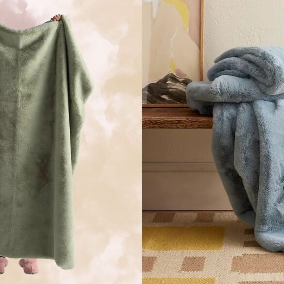 Travel & lifestyle: anthropologie faux fur blanket is ridiculously soft