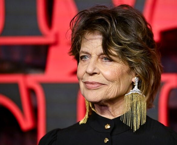 Linda Hamilton, here at a London screening of "Stranger Things" earlier this month, talked about her approach to aging in a new interview with AARP.