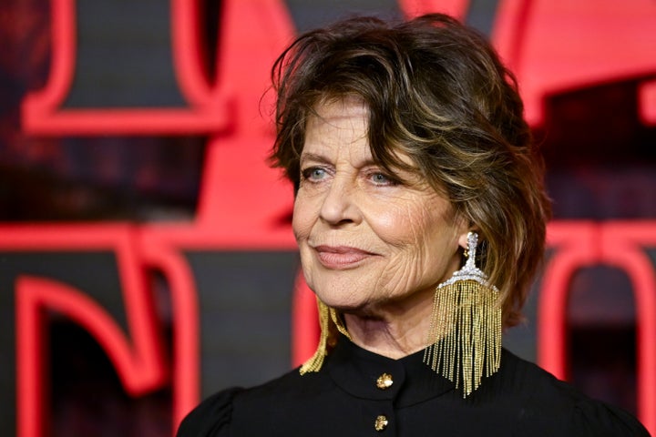 Linda Hamilton, here at a London screening of "Stranger Things" earlier this month, talked about her approach to aging in a new interview with AARP.