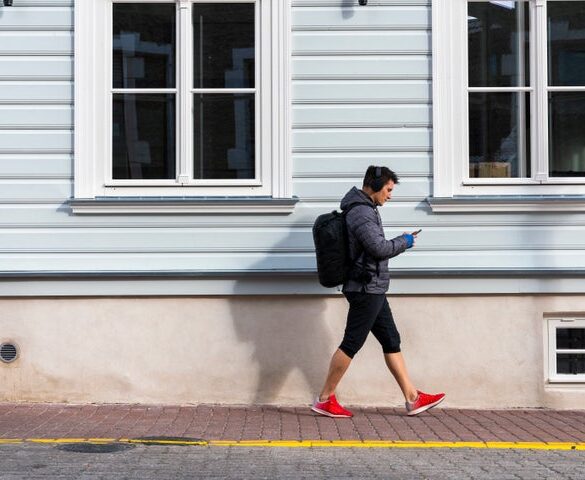 Going for a walk with a weighted backpack or rucksack on your back is a good way to add resistance training to your walk.