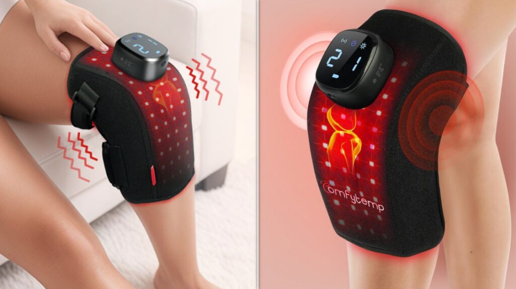 Travel & lifestyle: this red light therapy knee massager is