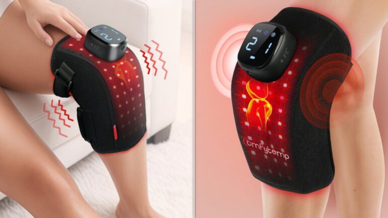 Travel & lifestyle: this red light therapy knee massager is