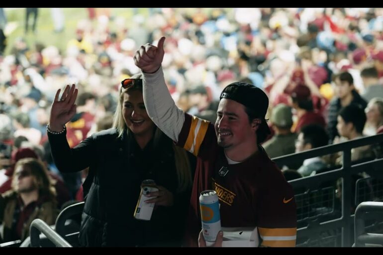POTUS Attends Washington Commanders Game for NFL's Salute to Service