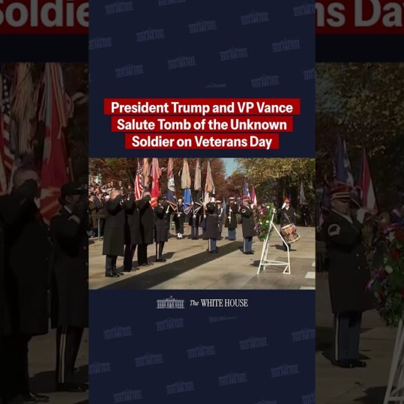 POTUS, VP Vance honor America’s fallen heroes at the Tomb of the Unknown Soldier on Veterans Day