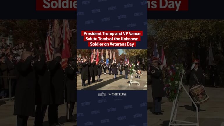 POTUS, VP Vance honor America’s fallen heroes at the Tomb of the Unknown Soldier on Veterans Day
