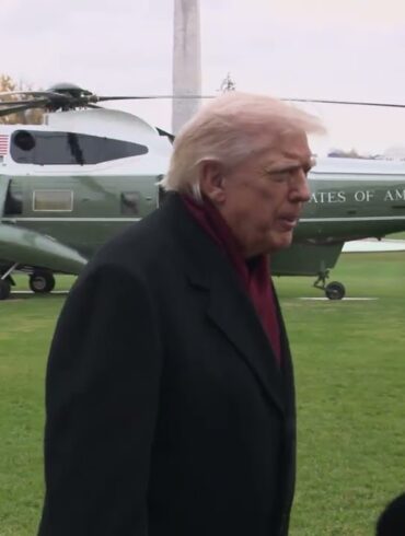President Trump Gaggles with Press Before Departing the White House, Nov. 22, 2025