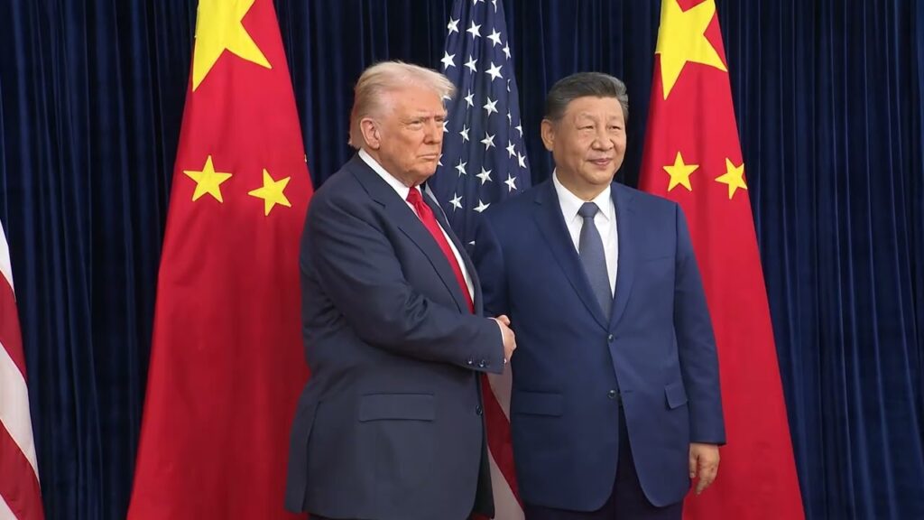 President Trump Greets the President of the People's Republic of China