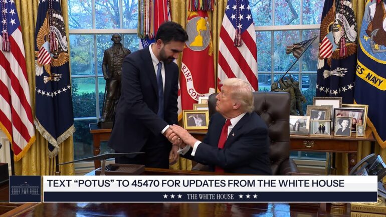 President Trump Meets with Zohran Mamdani, Mayor-Elect, New York City