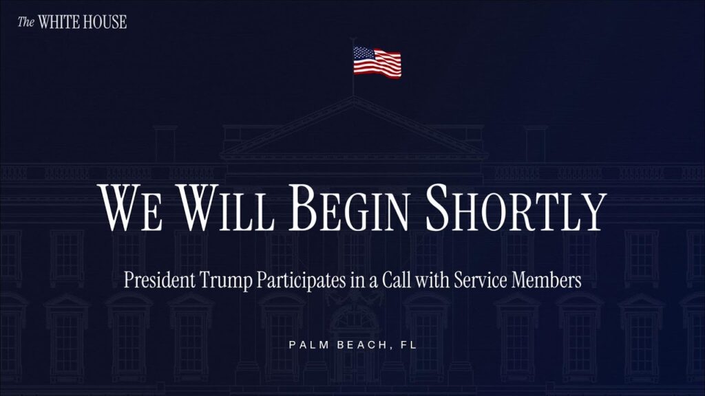 President Trump Participates in a Call with Service Members