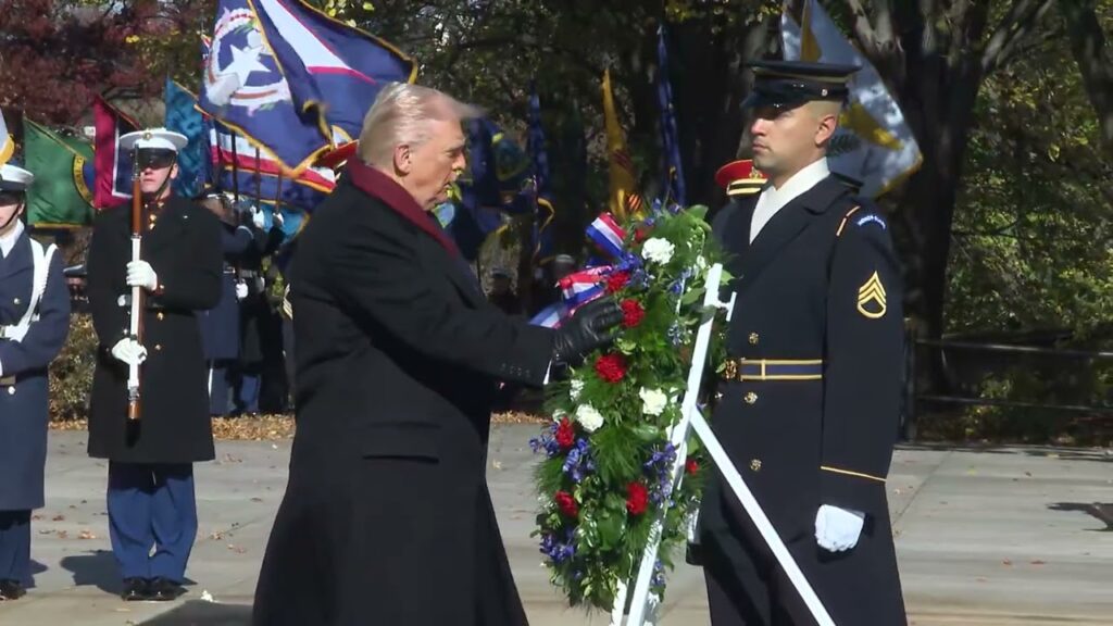 President Trump Participates in a Wreath Laying Ceremony