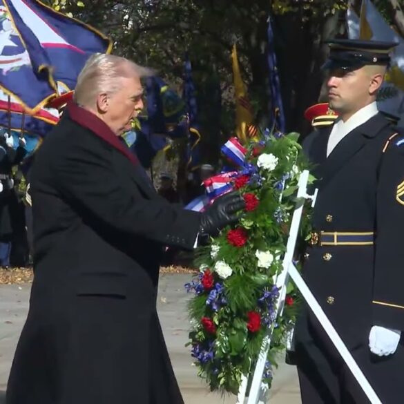 President Trump Participates in a Wreath Laying Ceremony