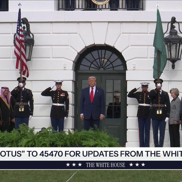 President Trump Participates in an Arrival Ceremony with the Crown Prince of Saudi Arabia