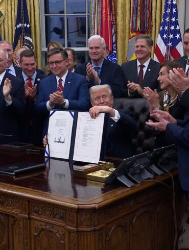 President Trump Signs Senate Amendment to H.R. 5371
