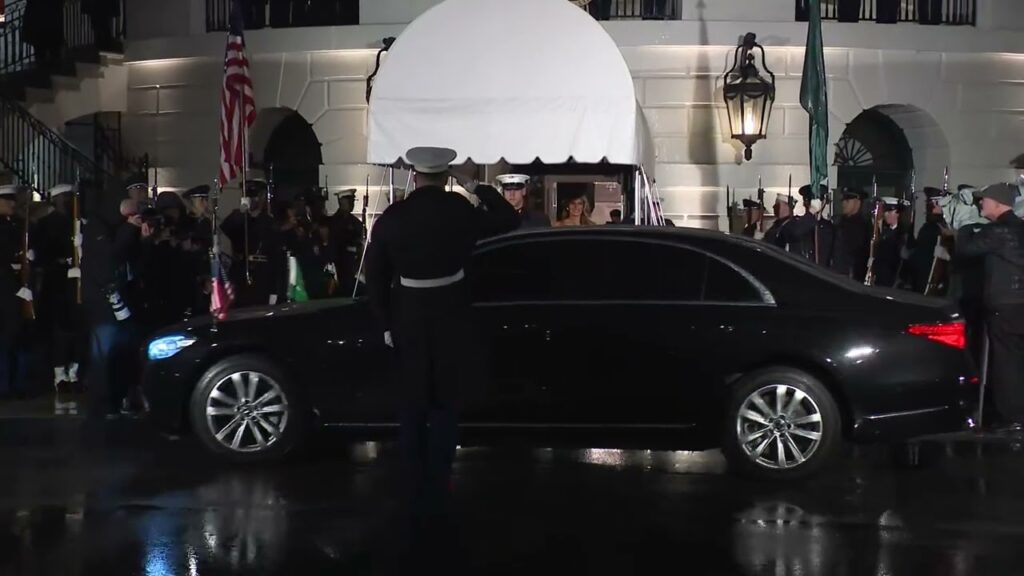 President Trump and the First Lady Greet the Crown Prince of Saudi Arabia