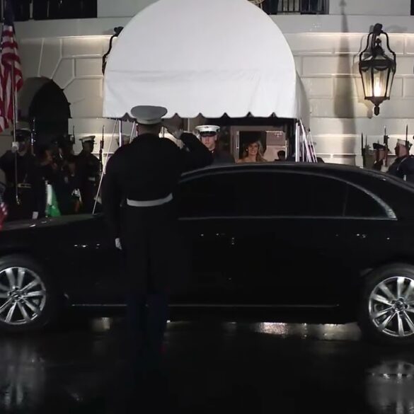 President Trump and the First Lady Greet the Crown Prince of Saudi Arabia