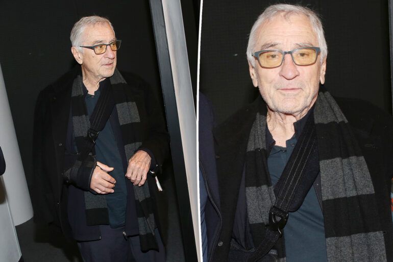 Gossip & rumors: robert de niro pictured with arm in