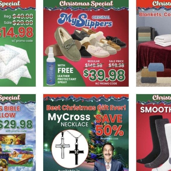 Check Out The Christmas Specials At The WLT Report Discounts Page At MyPillow – Up to 80% Off! * 100PercentFedUp.com * by Noah
