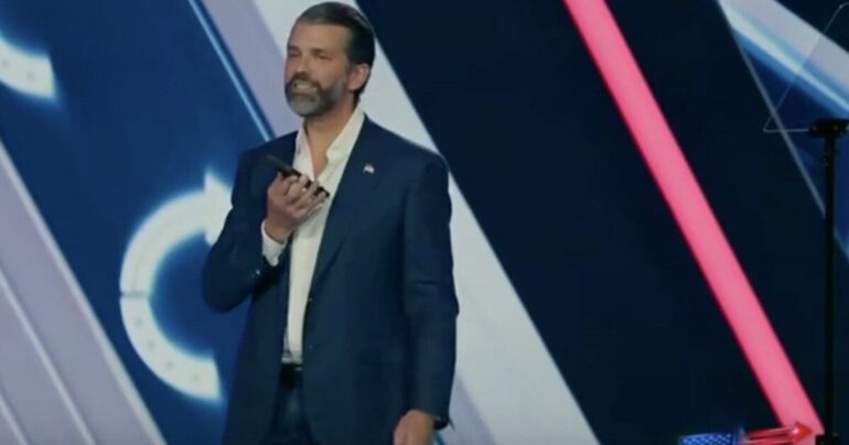 EPIC! Don Jr. Calls President Trump LIVE On Stage At AmFest! * 100PercentFedUp.com * by Noah